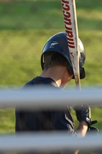 Confidence. Baseball Player finding his confidence