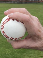 2 seam fastball grip demonstration with baseball